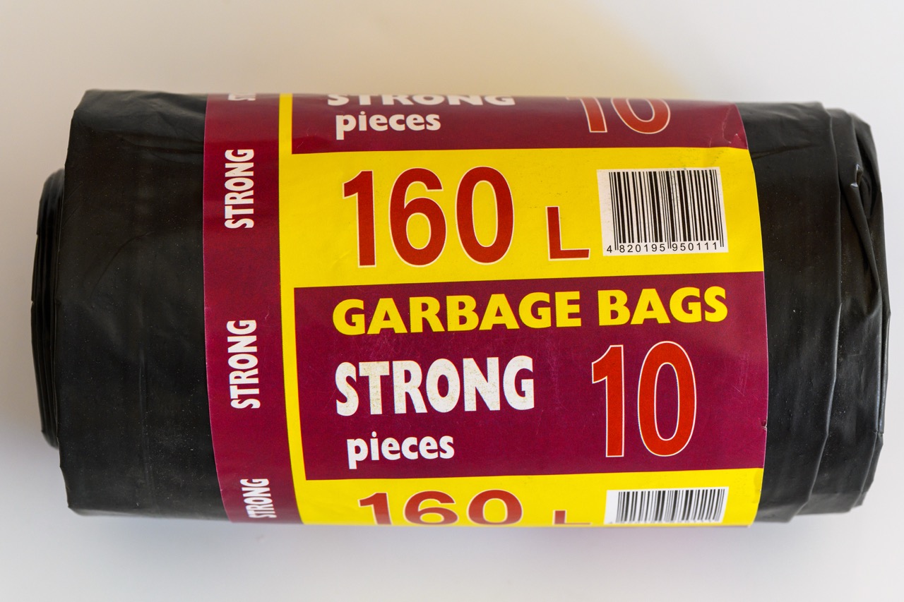 Пакети для сміття POLYBAG 160 л, міцні, 10 шт.